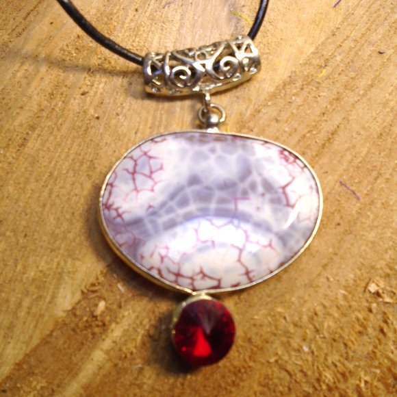 2/$25 Big Beautiful Stone Necklace - Picture 5 of 6